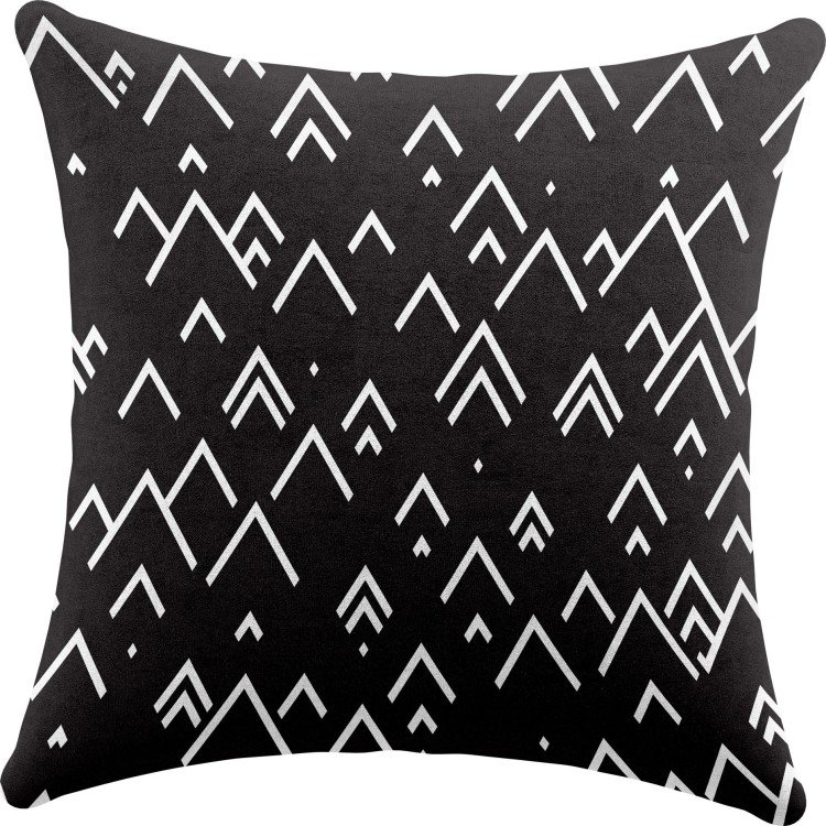 Подушка квадратная Cortin «Черно-белый минимализм»