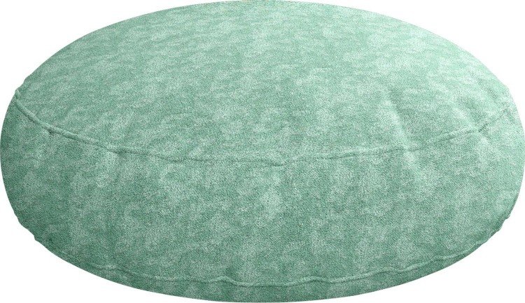 Подушка круглая «Кортин» софт мрамор светло-зелёный